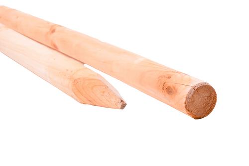 Oporný kôl guľatý s hrotom priemer 6 cm, dĺžka 250 cm, tlakovo morený