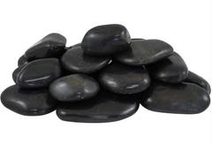 Vysoko leštený čierny okruhliak 2 - 3 cm