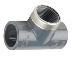 FIP T-kus závitový 90° 50 x 1 1/2" F x 50 + kovový krúžok , PN16