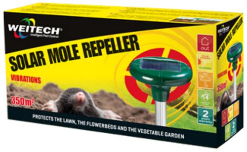 Odpudzovač proti krtom 350m2, solar