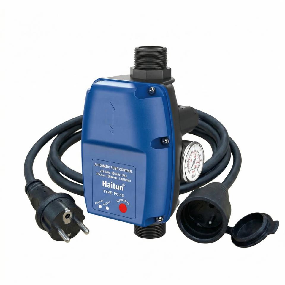 Prietokový spínač HAITUN PC-15M s káblom, závit 1", max. 1,1 kW, 230V